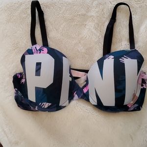 Pink VS Floral Wear Everywhere Bra